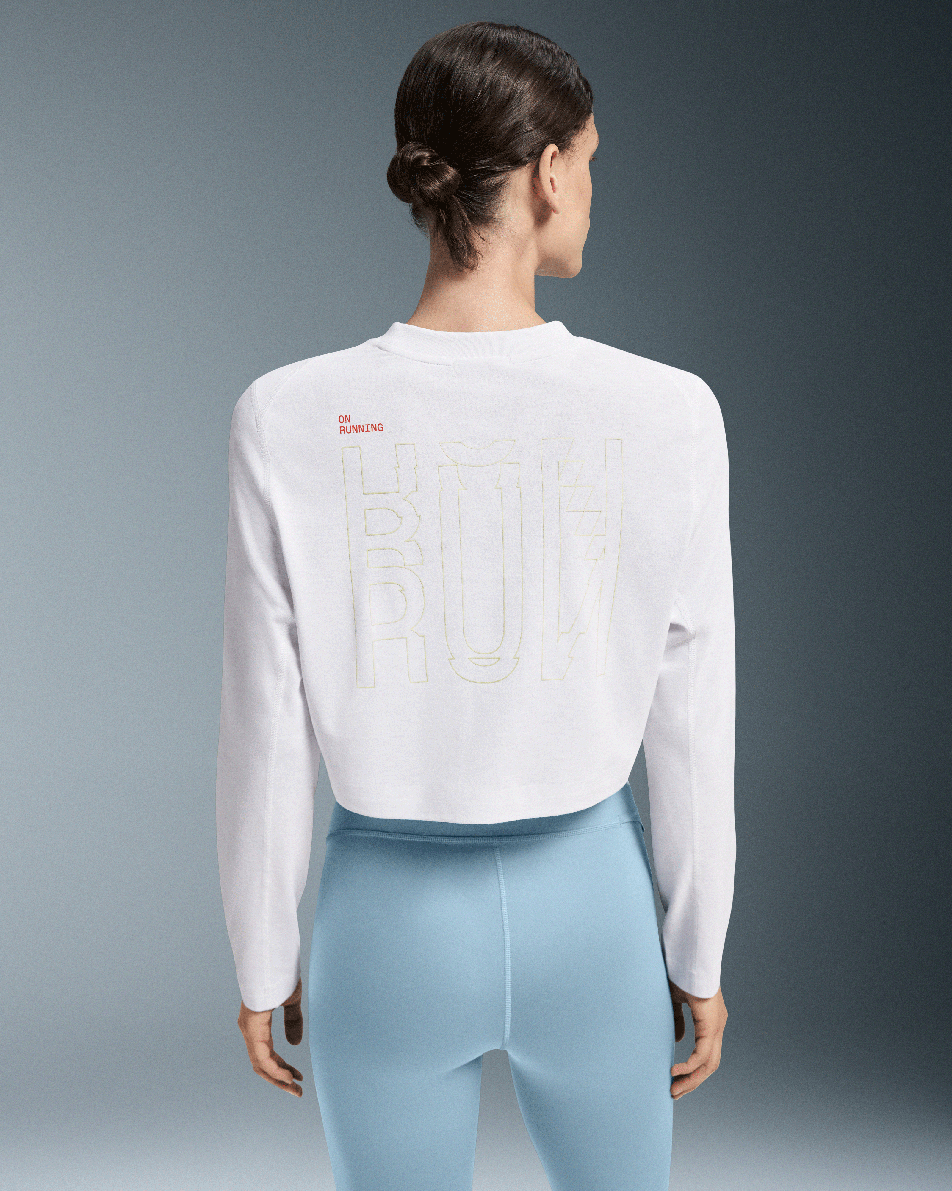 On Active Long-T Crop Graphic White (Women'S)