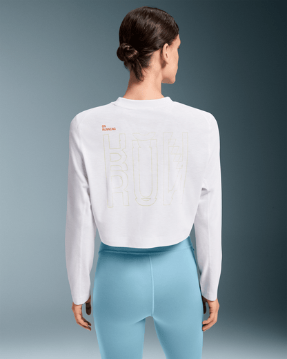 On Active Long-T Crop Graphic White (Women'S)