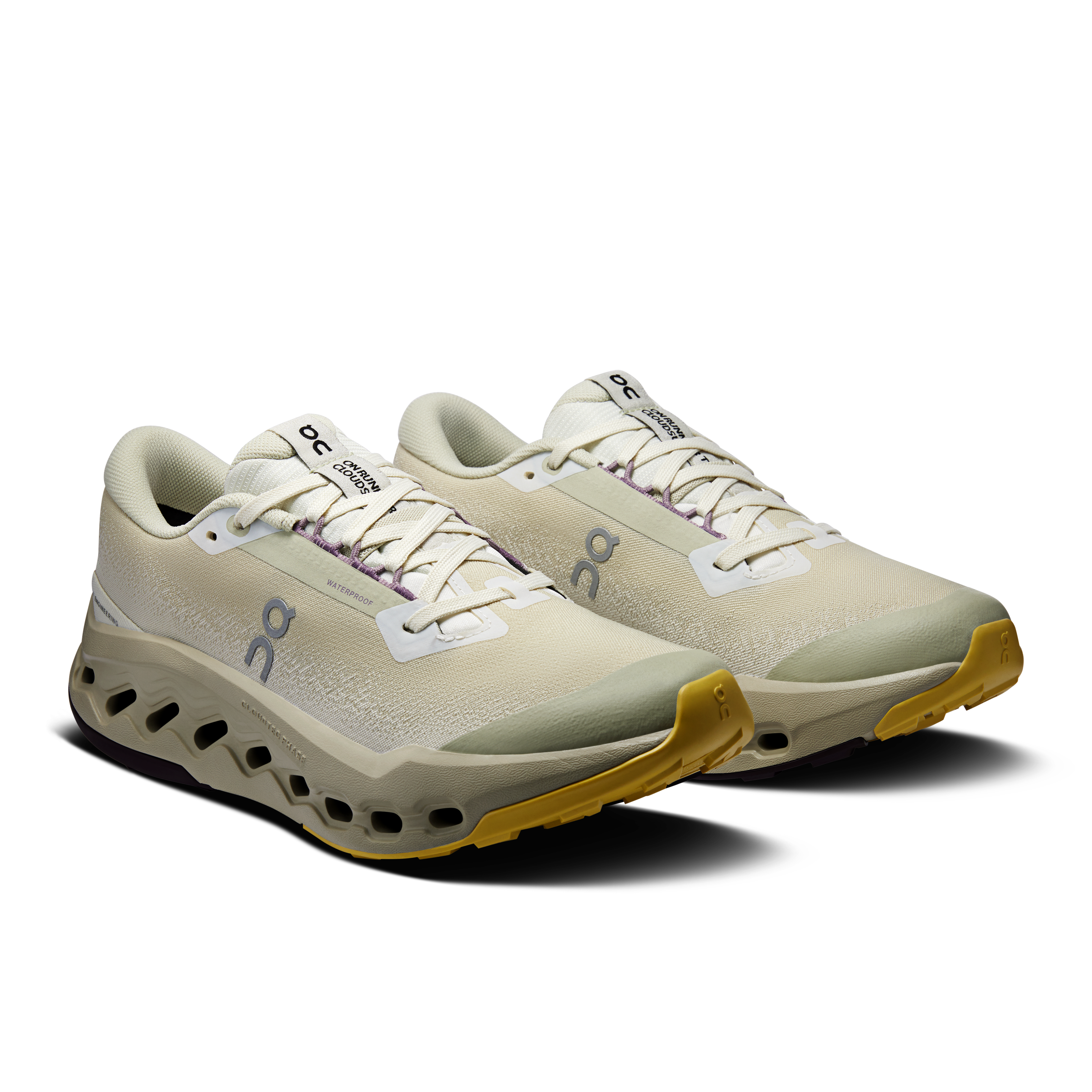 On Cloudsurfer Trail 2 Waterproof Ghost Chalk (Women'S)
