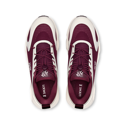 On Cloudsolo Loewe Burgundy Eggshell