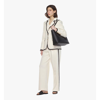 MCM Himmel Shopper In Embossed Logo Leather