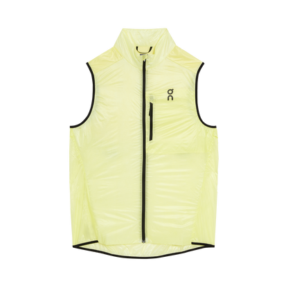 on weather vest Hay