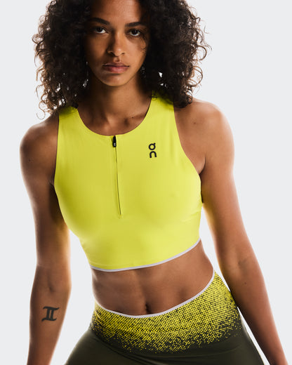 On Race Crop Lime (Women's)