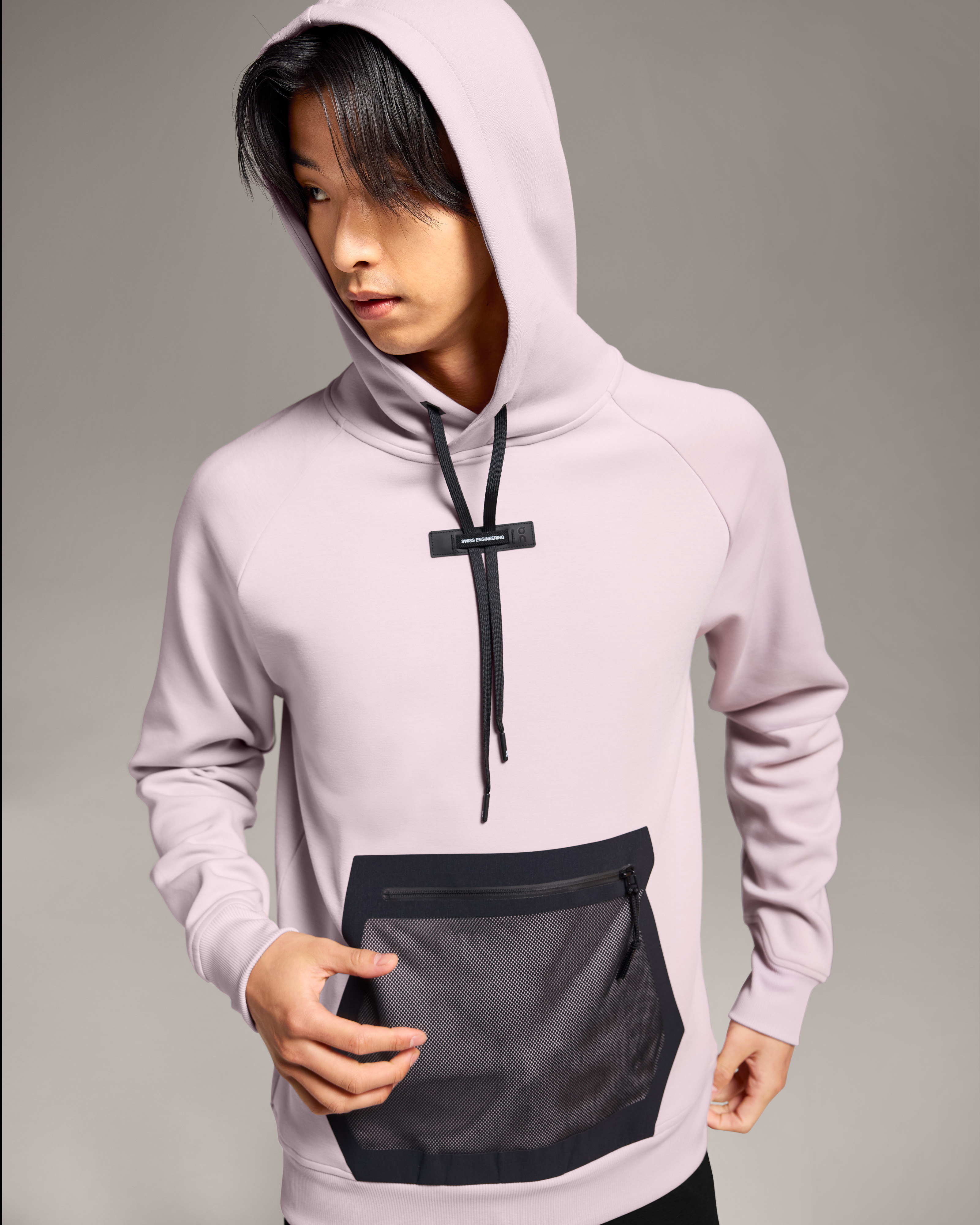 on hoodie Fade