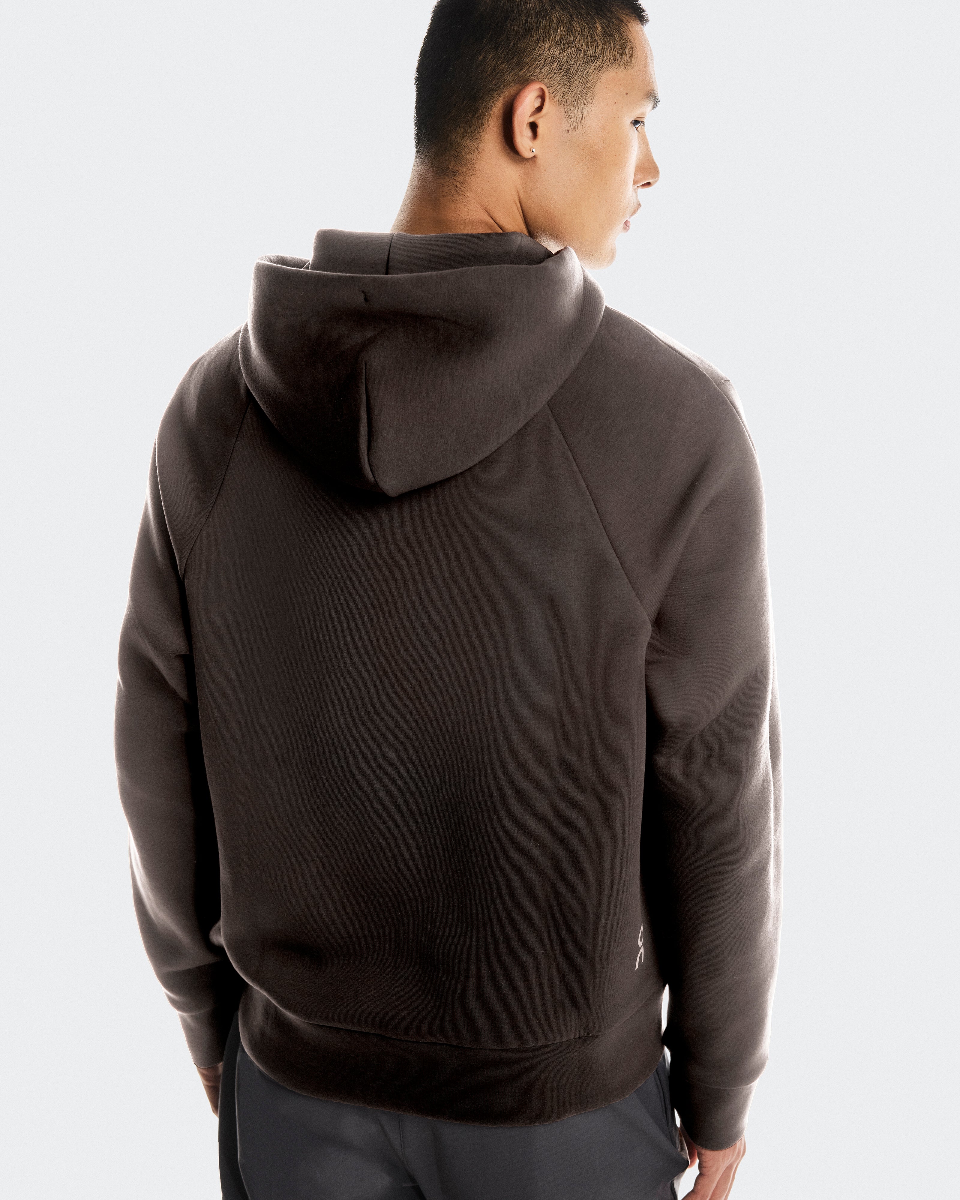 On Focus Tech Zip Hoodie Pebble
