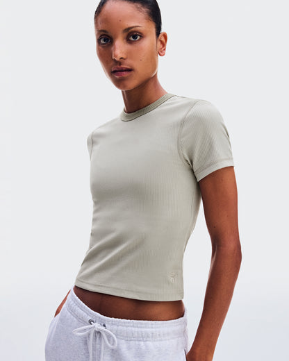 On All-Day Ribbed T-Shirt Brume (Women'S)