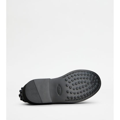 Tods Loafers In Leather Blue Womens