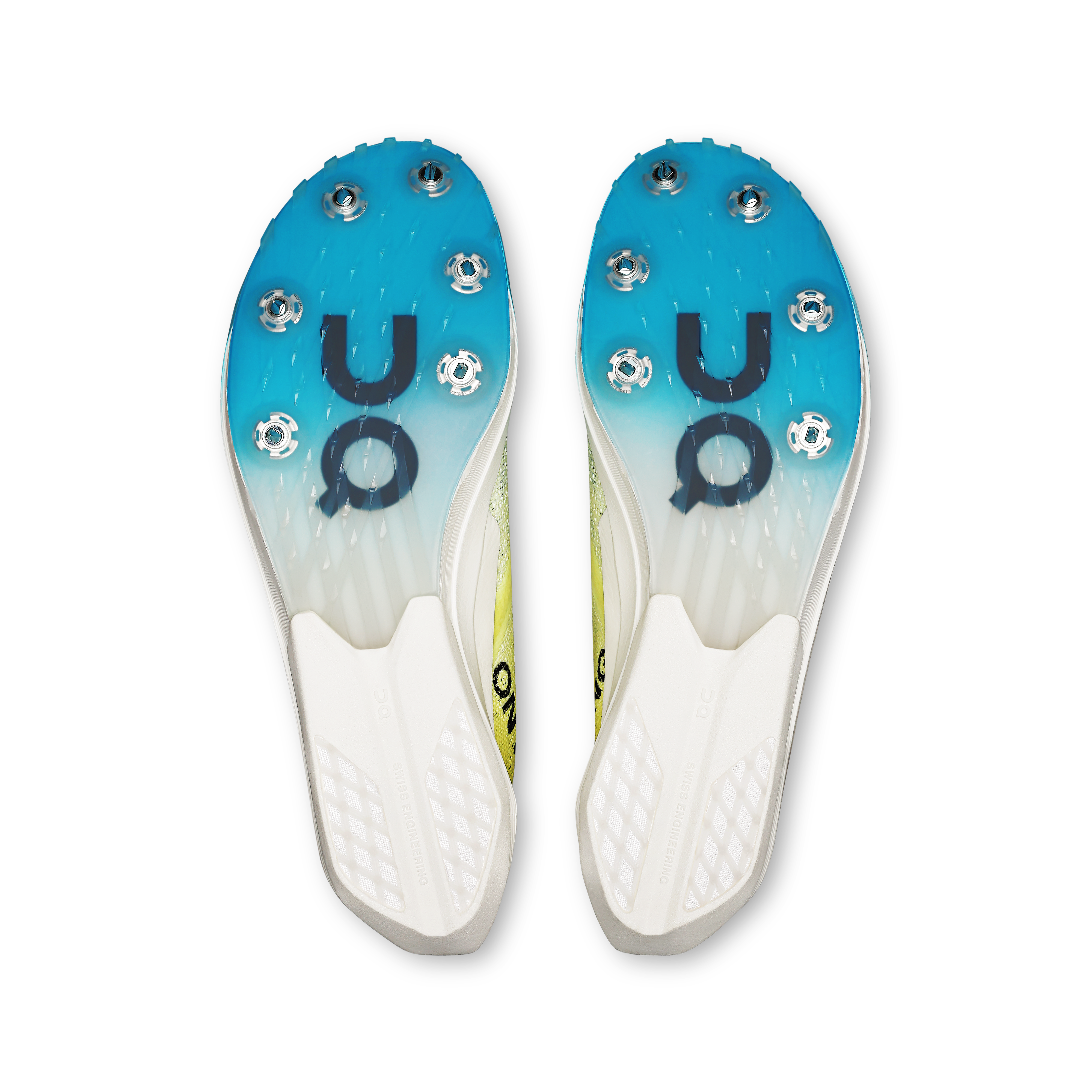 on running cloudspike citius 2 limelight white (women's)