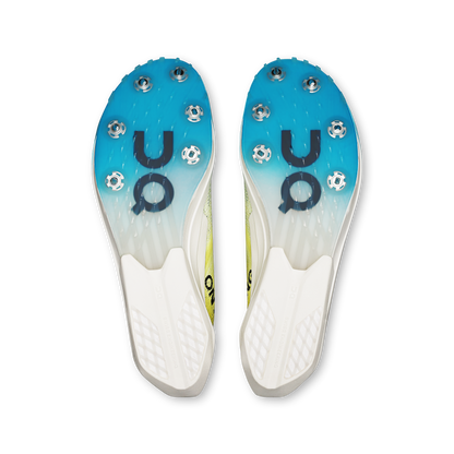 on running cloudspike citius 2 limelight white (women's)
