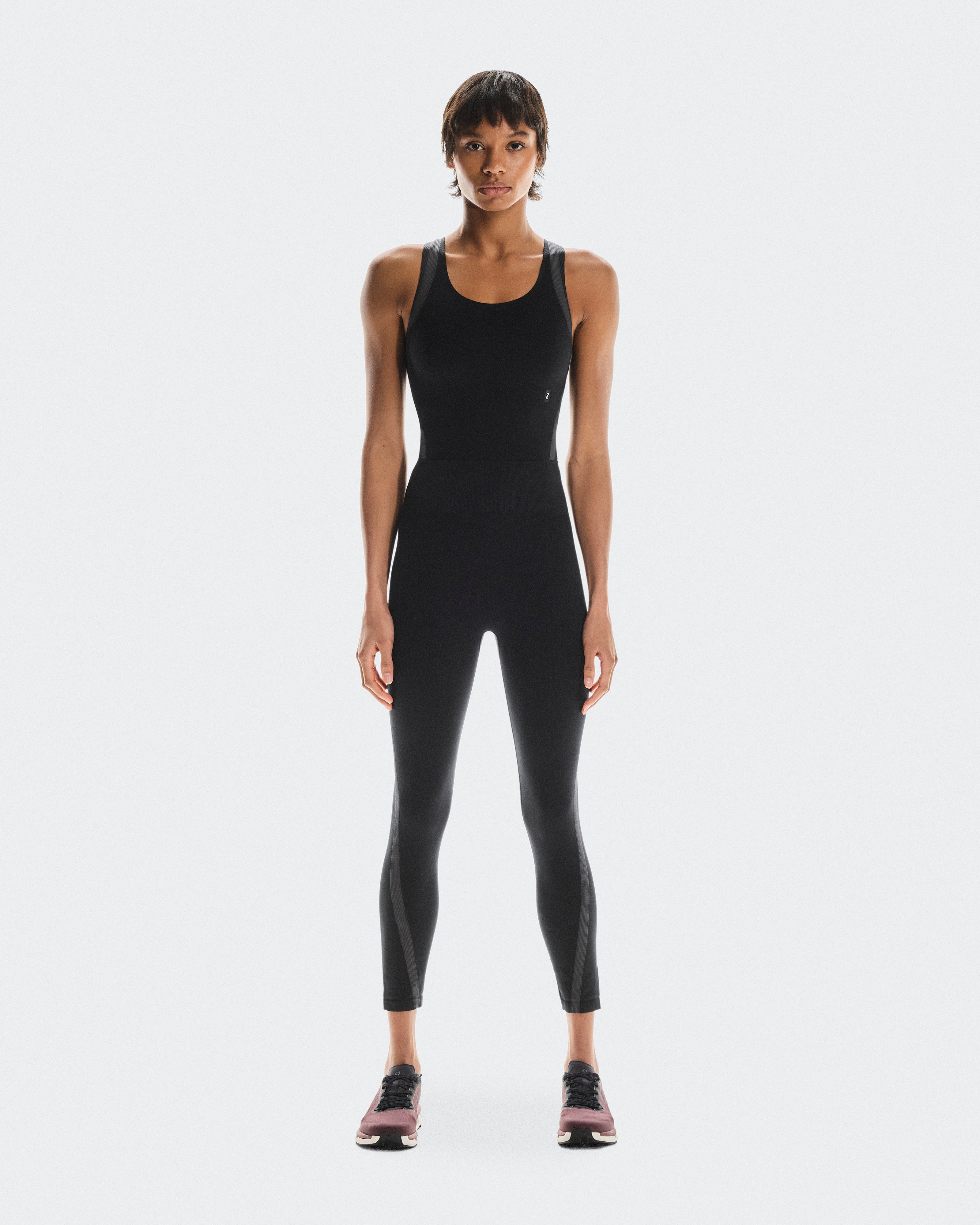 On Studio Knit Bodysuit 7/8 Black | Eclipse (Women's)