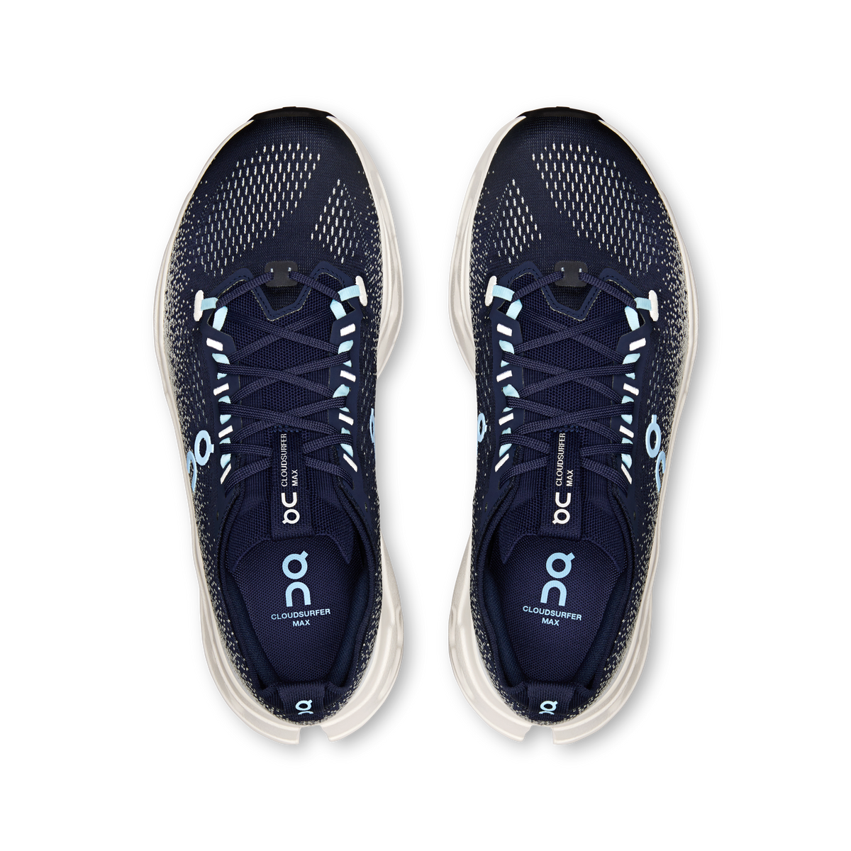 On Cloudsurfer Max Wide Midnight Ivory