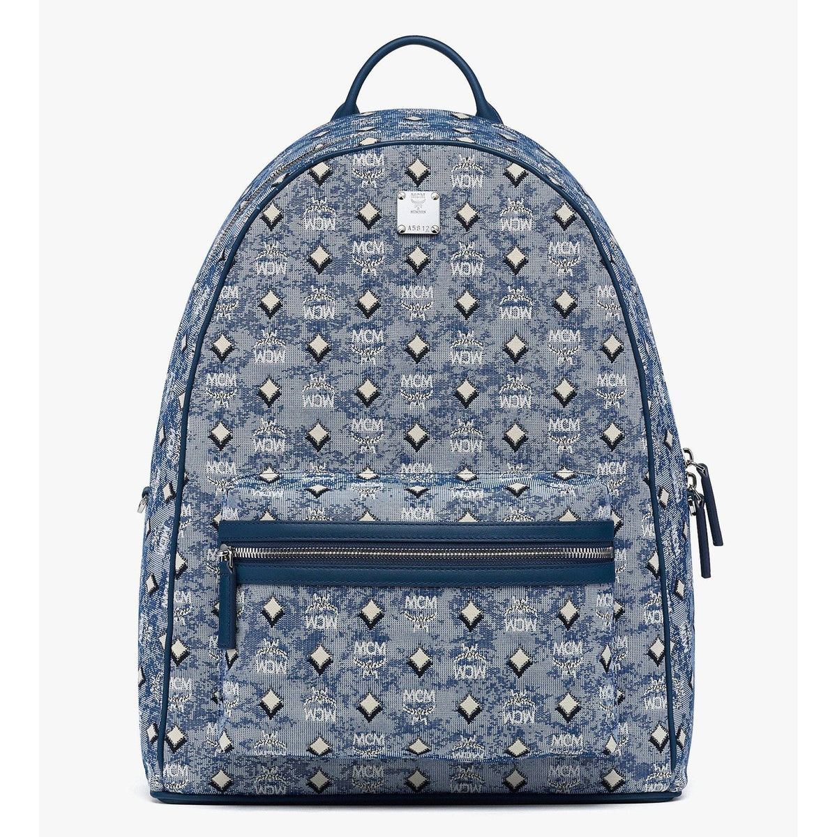 MCM Medium Stark Backpack In Denim Visetos