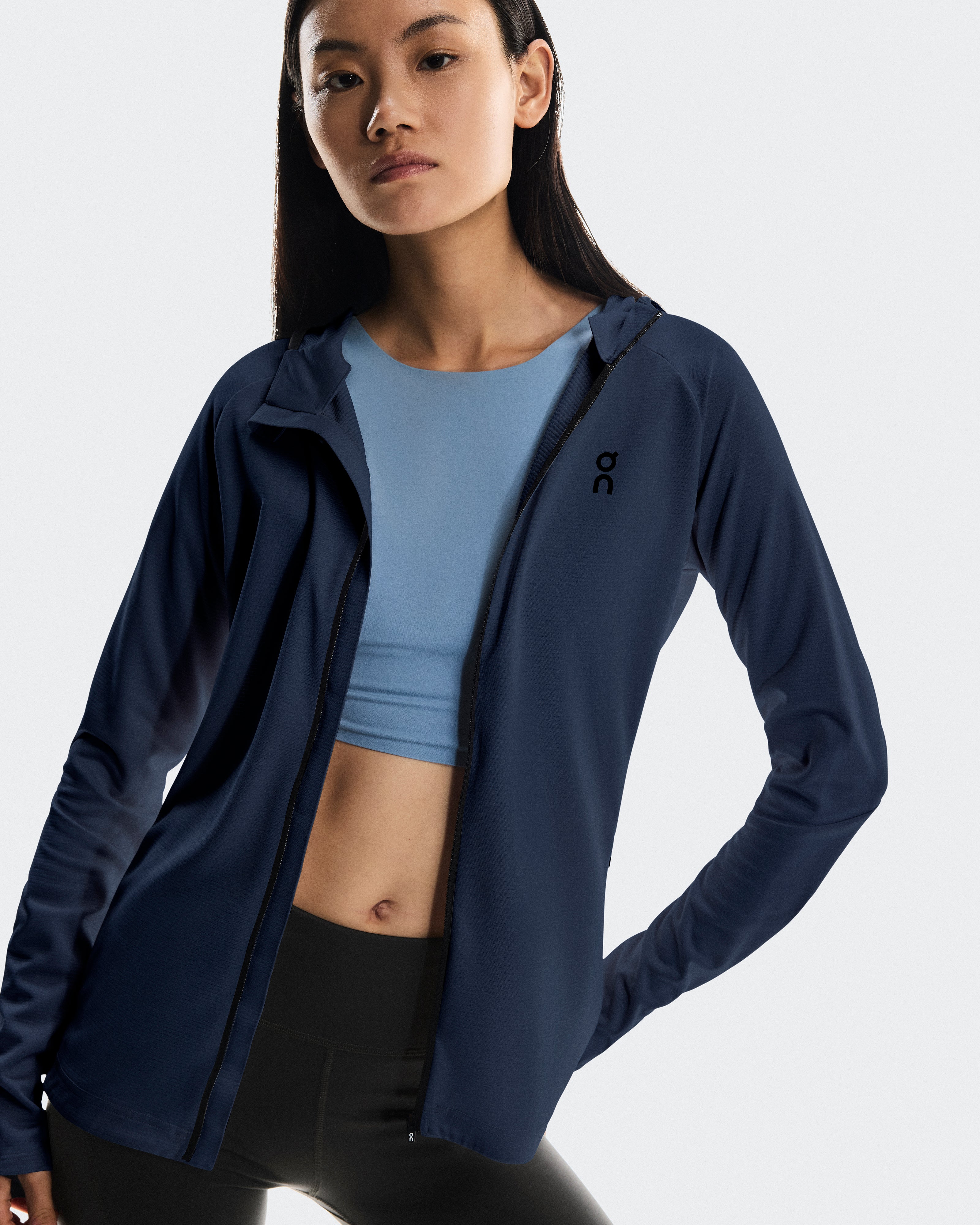 On Climate Zip Hoodie Navy (Women'S)