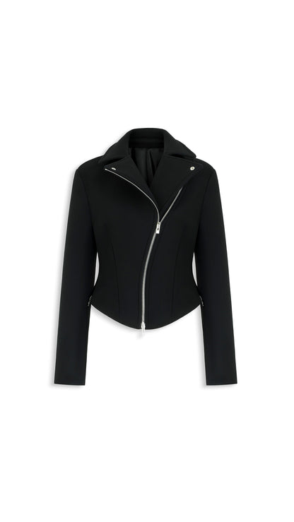 Alaïa Double Face Wool Biker Jacket