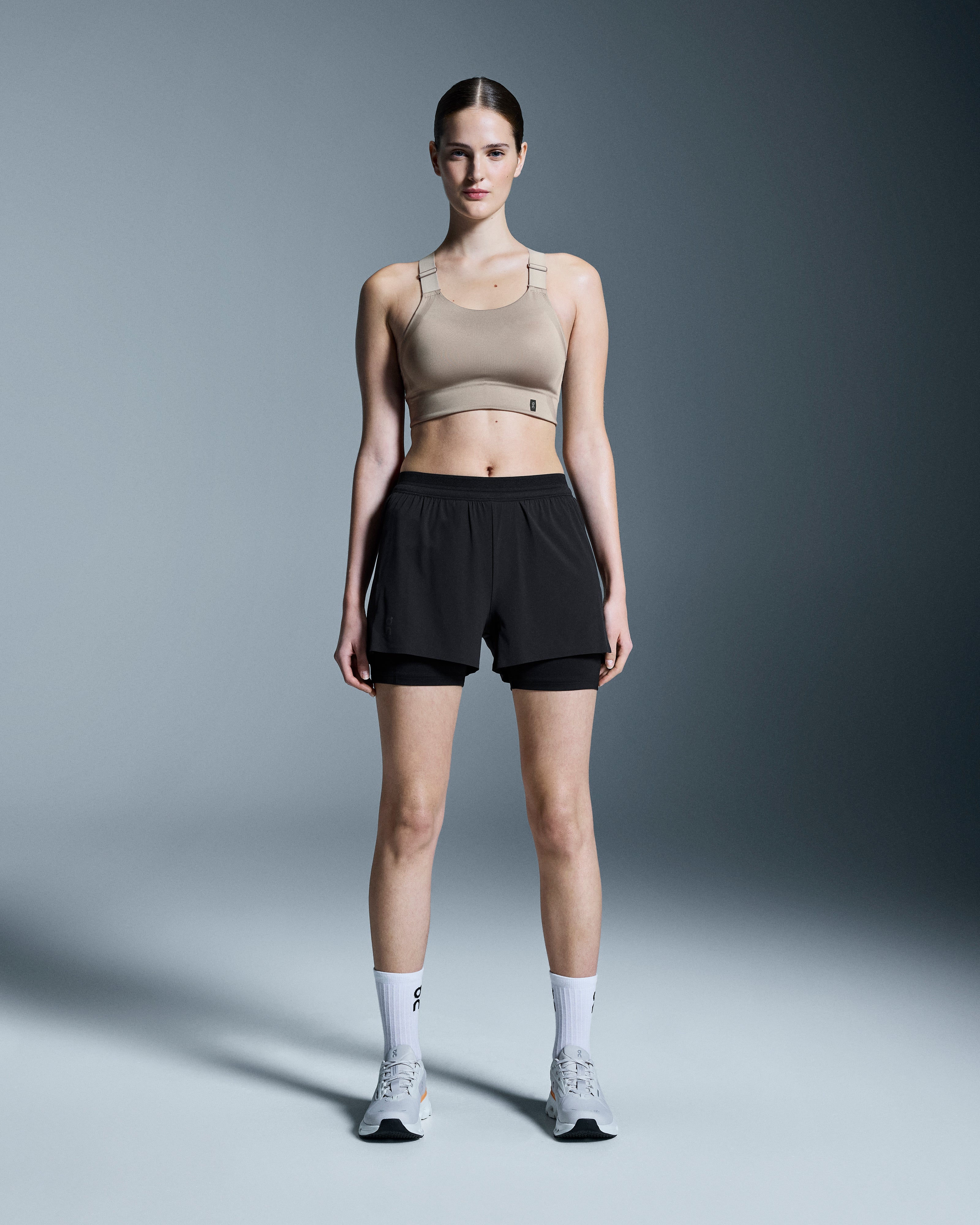 On 3" Performance 2/1 Shorts Black (Women's)