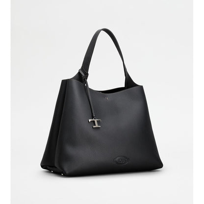 Tods Bag In Leather Medium Black