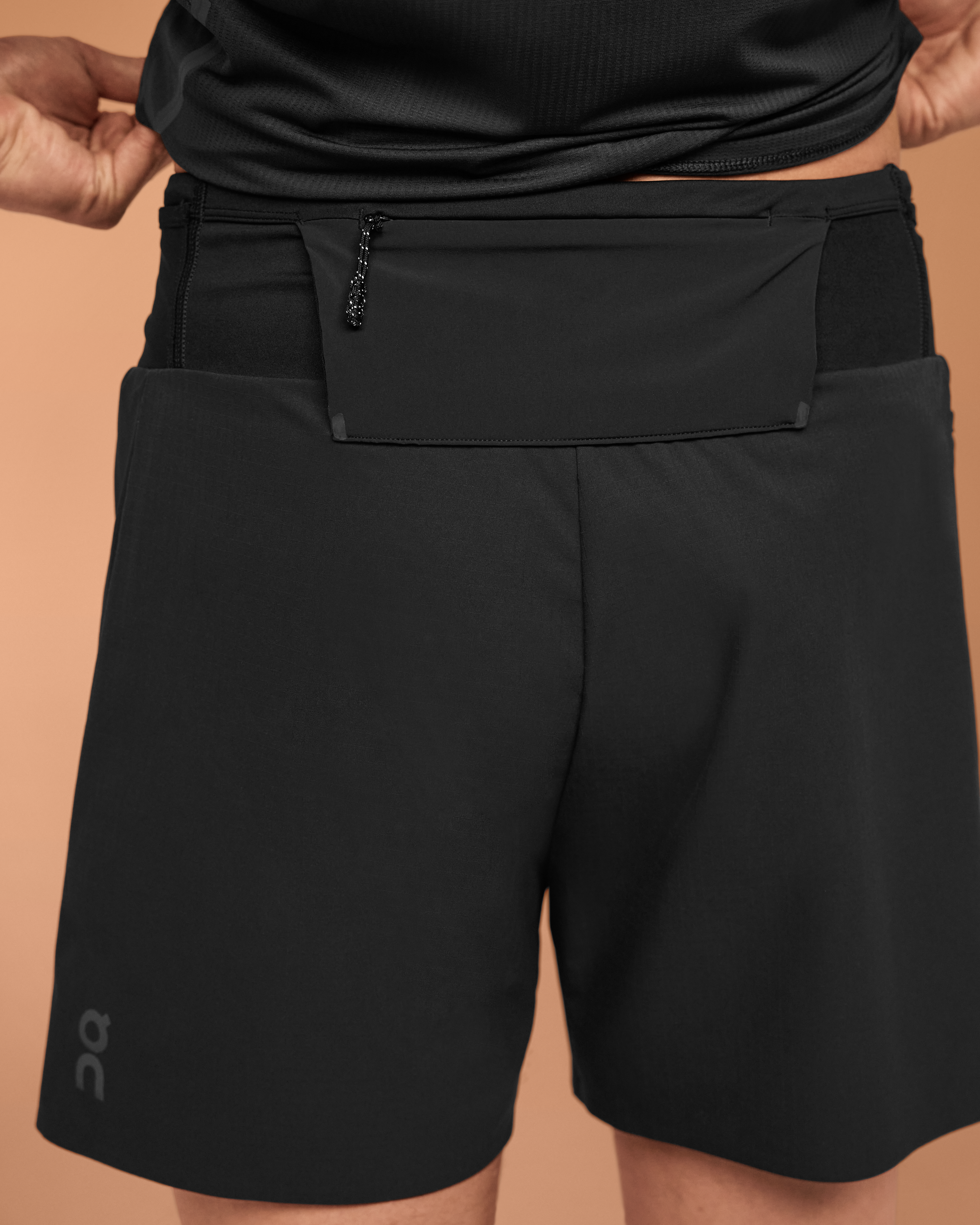 on ultra shorts Black