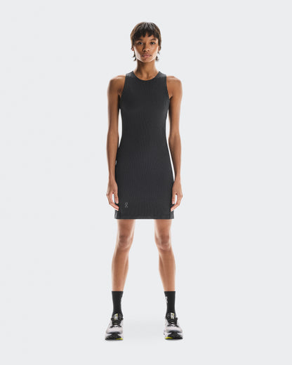 On All-Day Ribbed Dress Black | Rock (Women's)