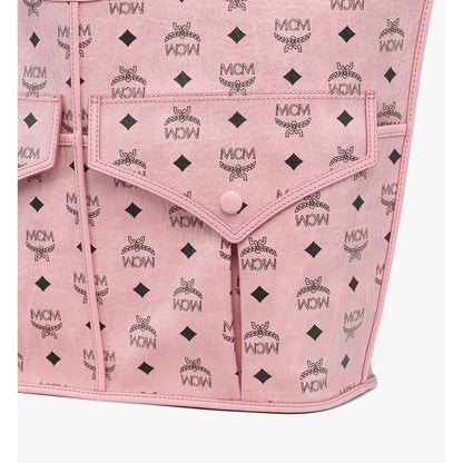 MCM X-Large Leni Shopper in Visetos