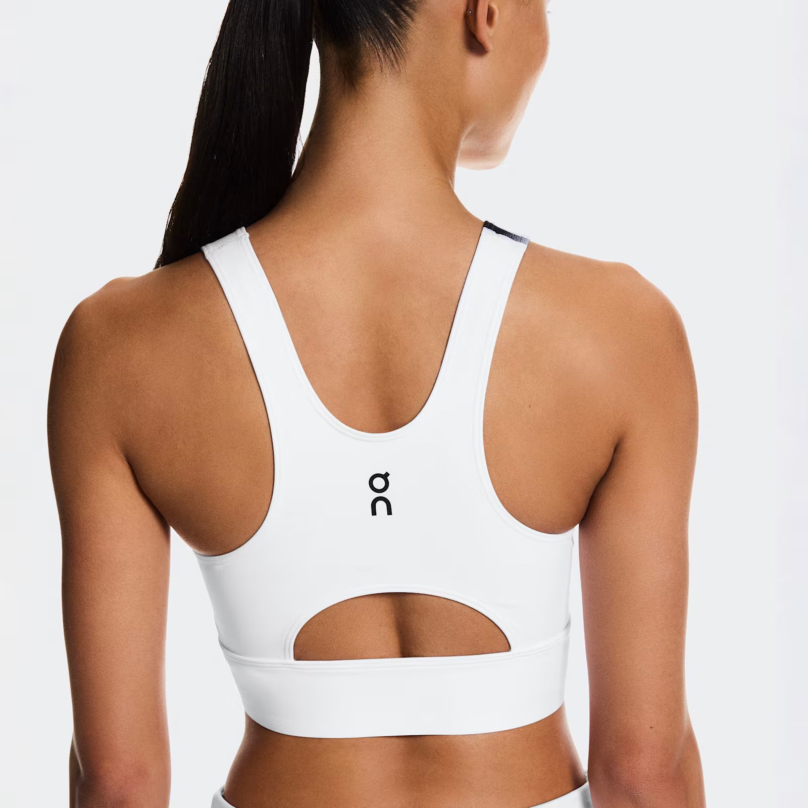 On Court Crop Top Edge White | Black (Women'S)