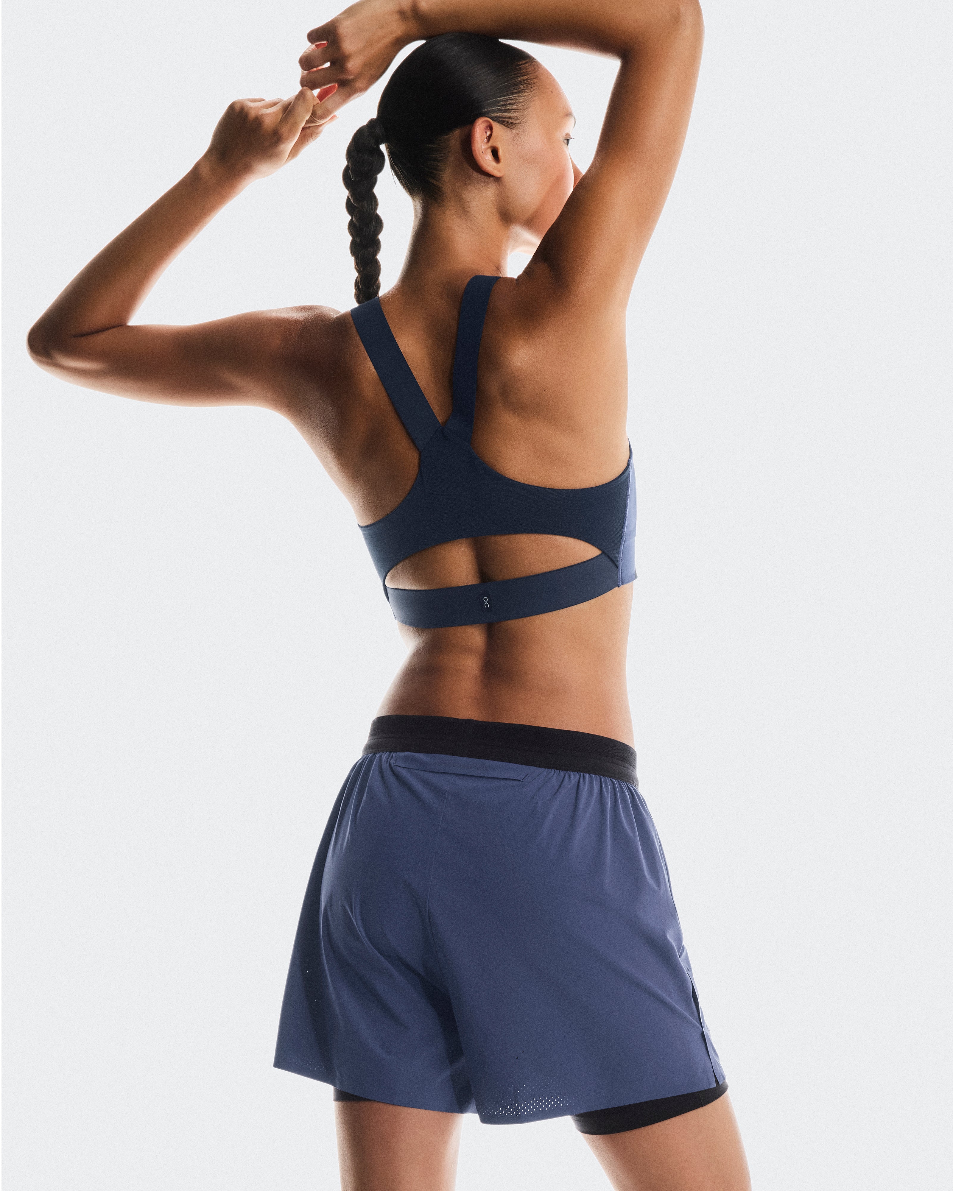 On 3" Performance 2/1 Shorts Acai | Black (Women'S)