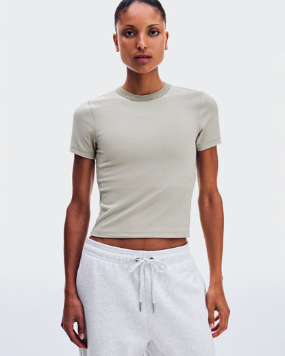 On All-Day Ribbed T-Shirt Brume (Women'S)