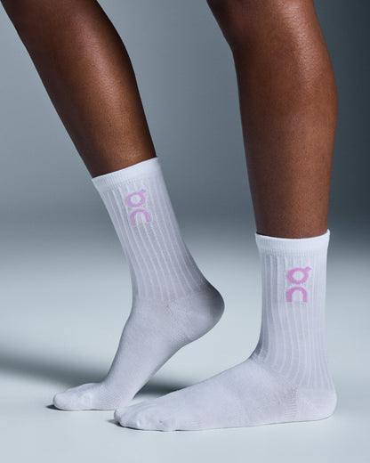 On Logo Sock High 3P Mauve | Raspberry