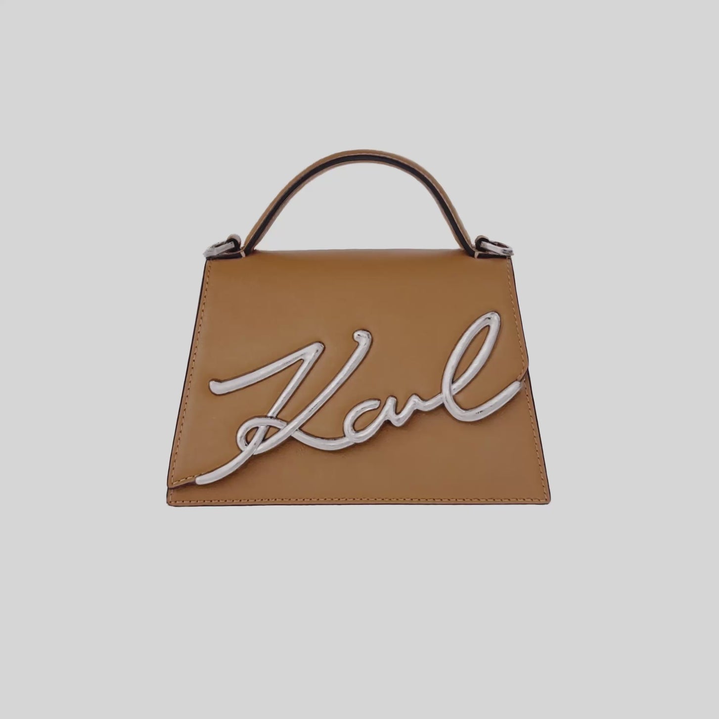 KarlLagerfeld Ksignature Small Crossbody Bag Caramel