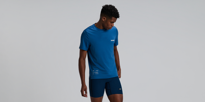Bandit Mens Micromesh Run Tee Aegean