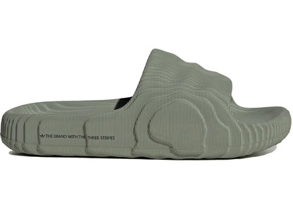 Adidas Adilette 22 Slides Silver Green (Women'S)