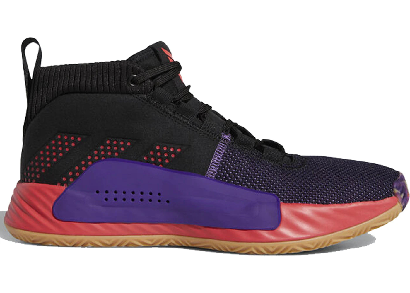 Adidas Dame 5 Black Red Purple