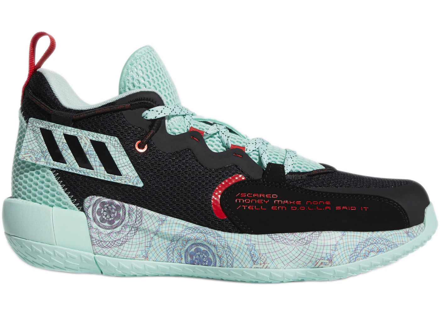 Adidas Dame 7 Extply Black Clear Mint