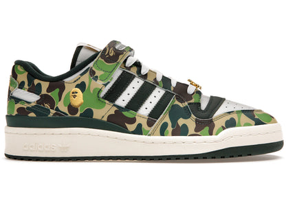 adidas Forum 84 Low Bape 30th Anniversary Green Camo, front