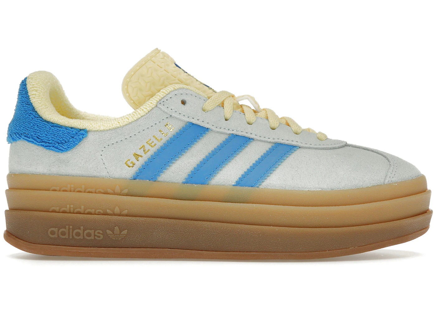 Adidas Gazelle Bold Almost Blue Yellow (Women'S)