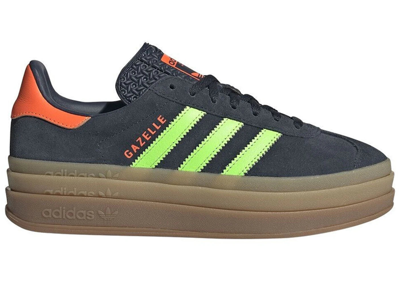Adidas Gazelle Bold Aurora Ink Solar Orange (Women'S)