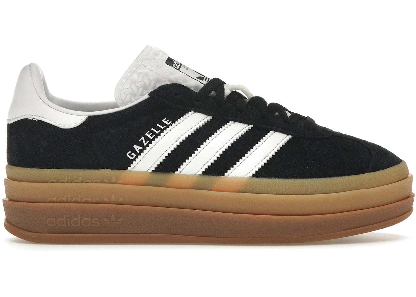 Adidas Gazelle Bold Black White Gum (Women'S)