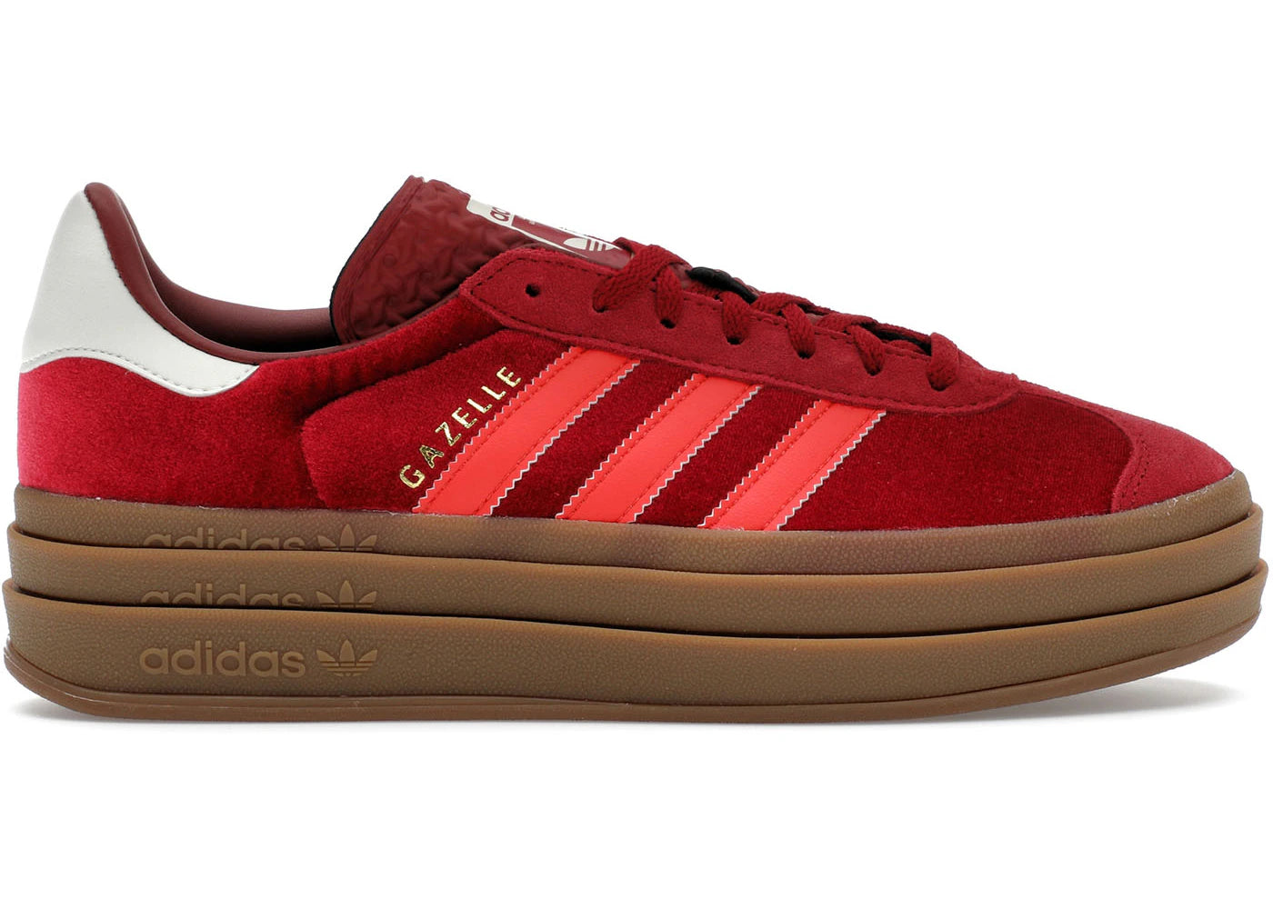 Adidas Gazelle Bold Bright Red Velvet (Women'S)