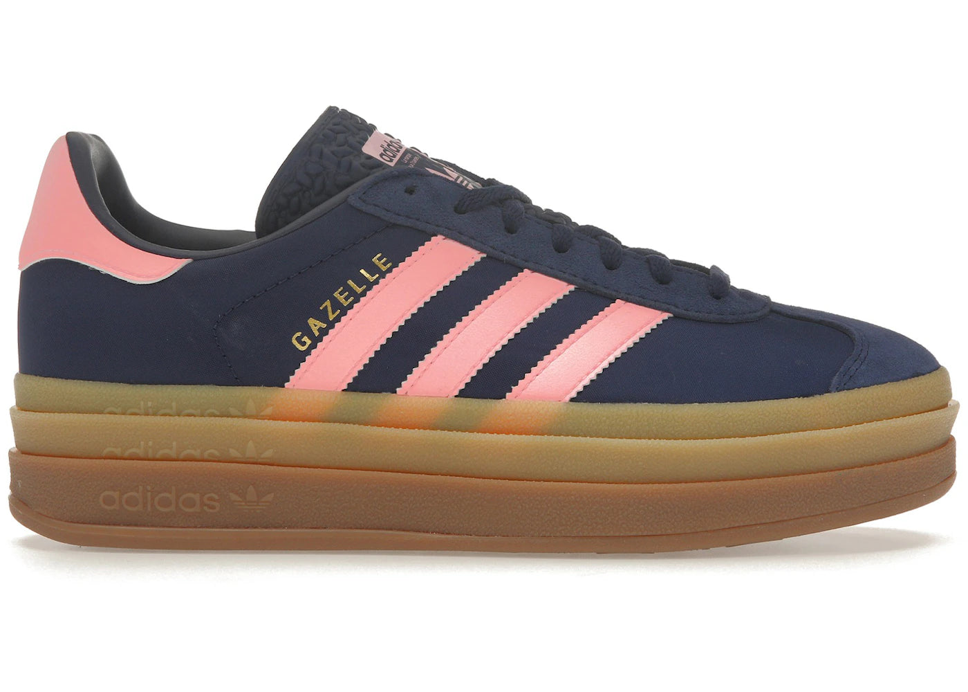 Adidas Gazelle Bold Dark Blue Pink Spark (Women'S)
