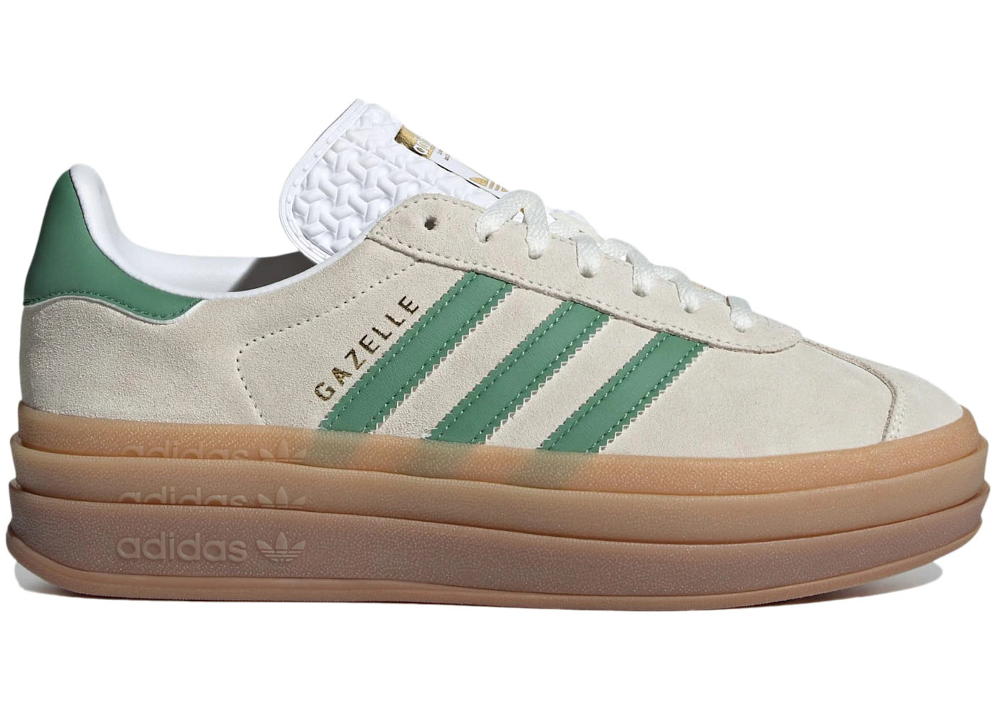 Adidas Gazelle Bold Off White Preloved Green (Women'S)