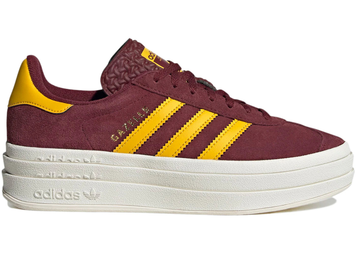 Adidas Gazelle Bold Shadow Red Bold Gold (Women'S)