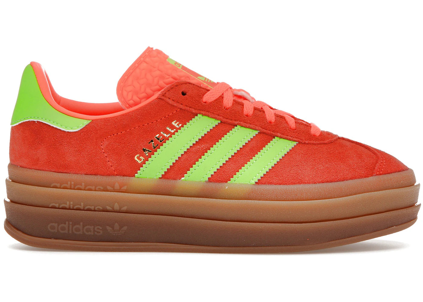 Adidas Gazelle Bold Solar Orange Solar Green (Women'S)