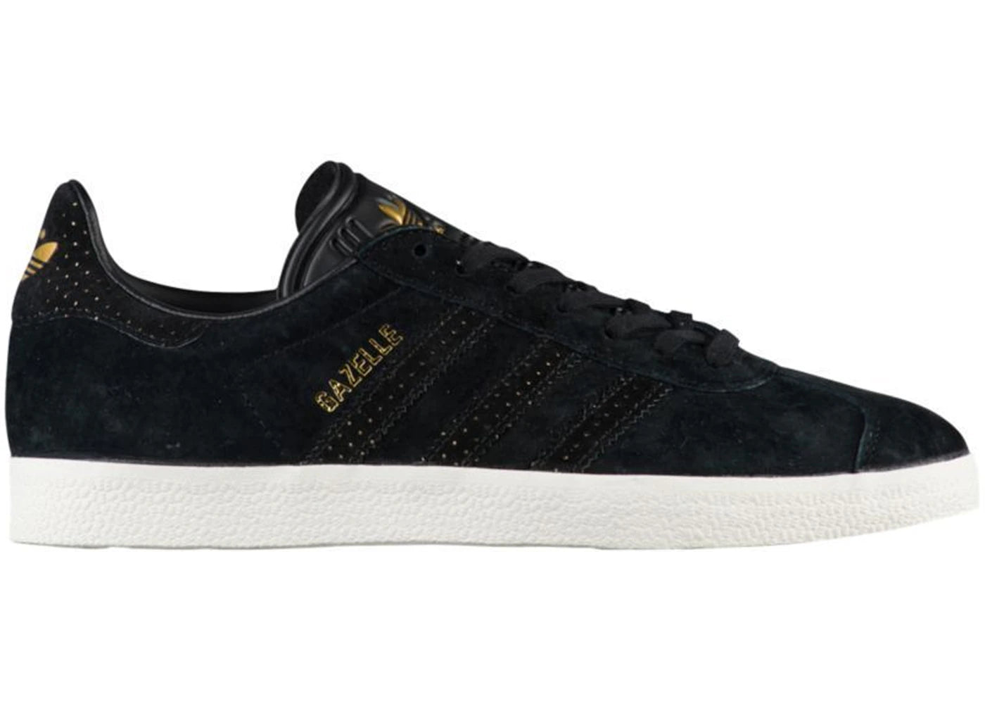 Adidas Gazelle Core Black Gold Metallic (Women'S)