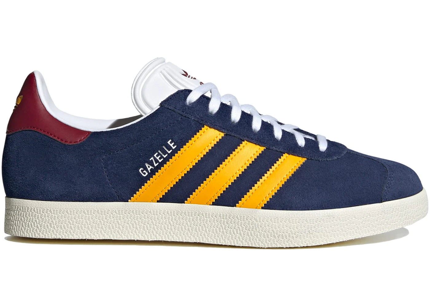 Adidas Gazelle Dark Blue Crew Yellow Burgundy