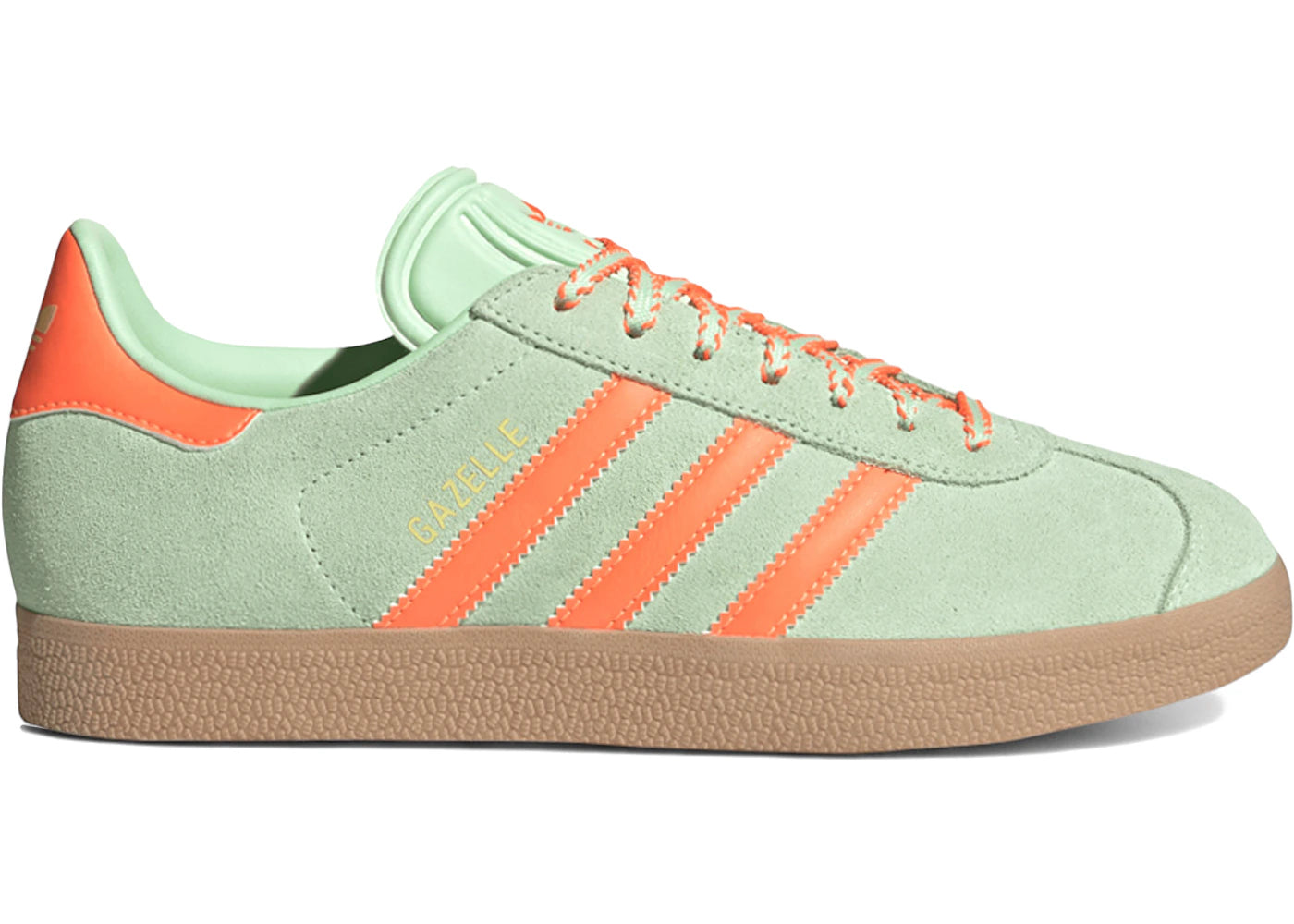Adidas Gazelle Green Orange Gum (Women'S)
