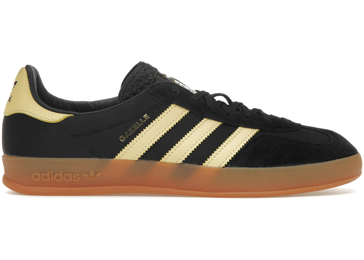 Adidas Gazelle Indoor Black Almost Yellow Gum