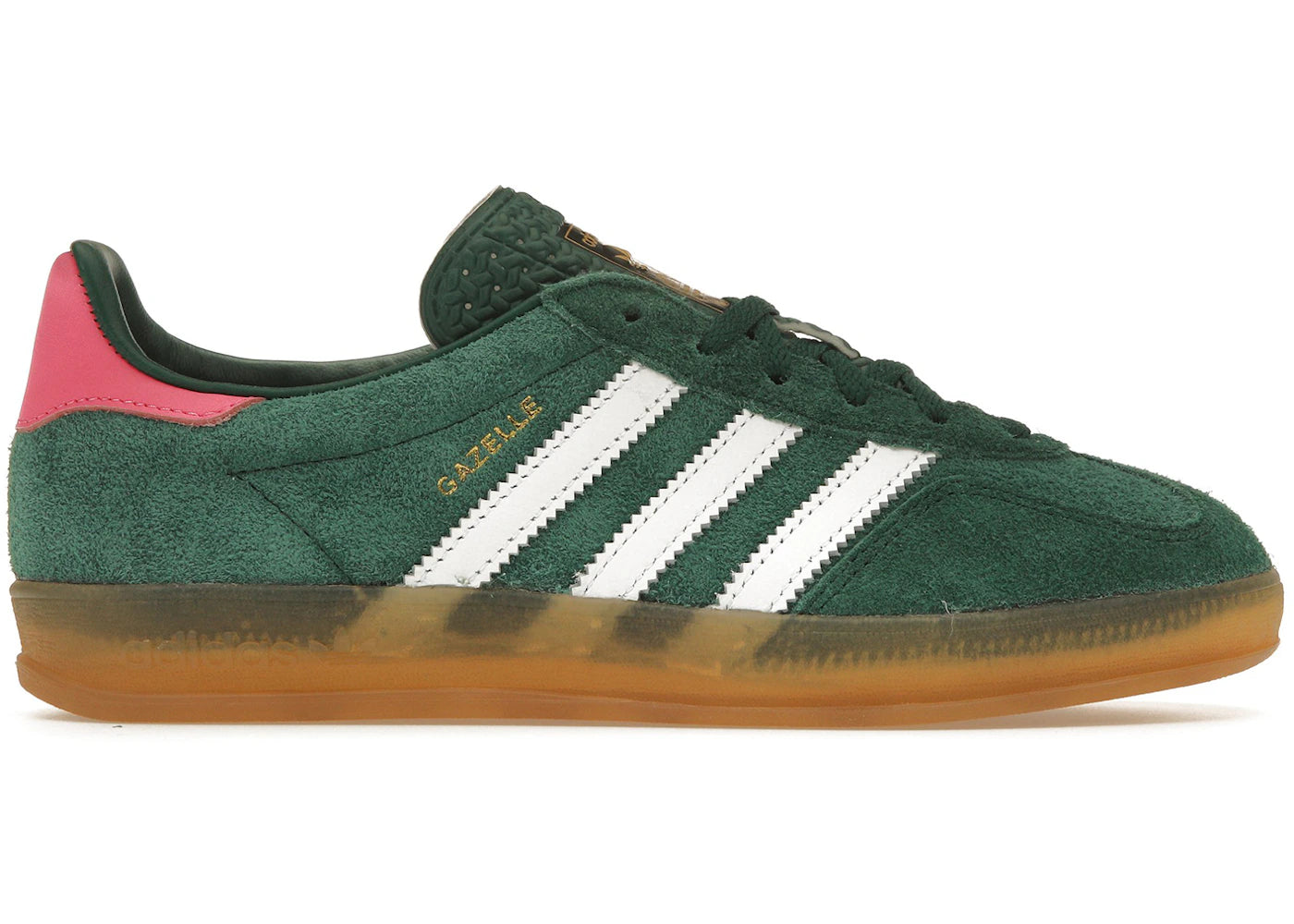Adidas Gazelle Indoor Collegiate Green Lucid Pink (Women'S)