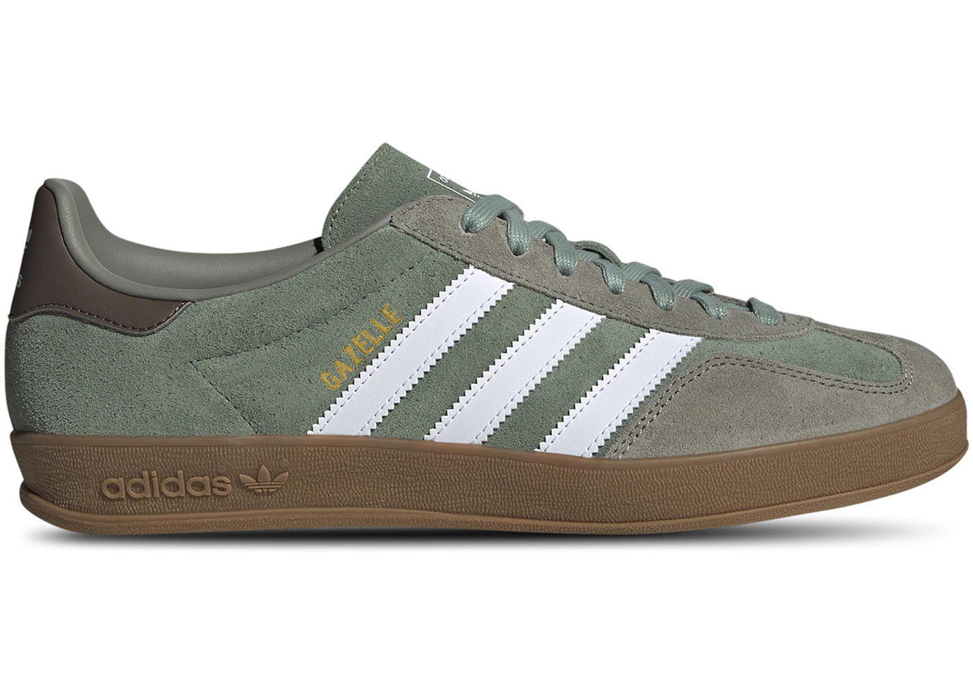 Adidas Gazelle Indoor Silver Pebble Silver Green