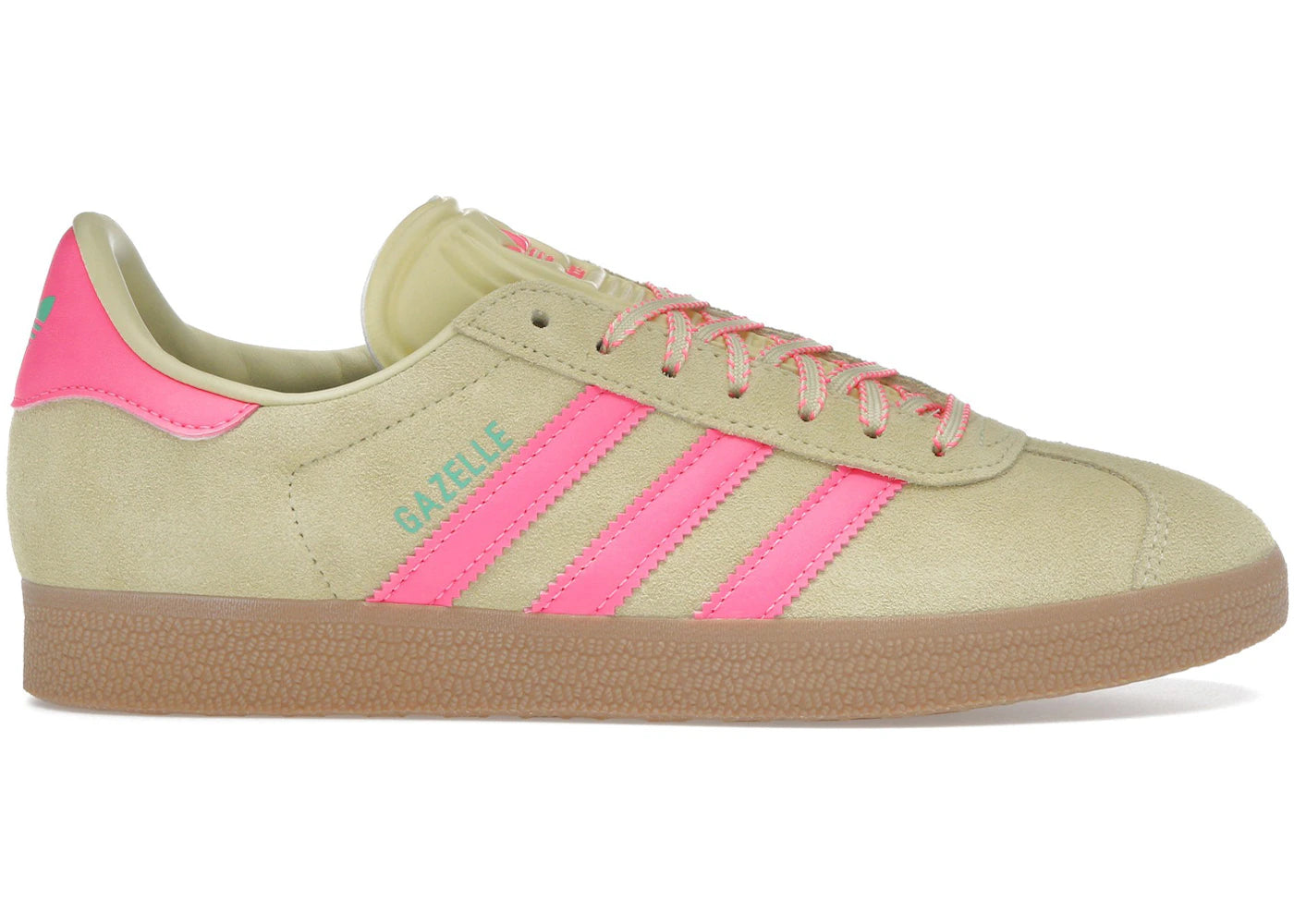 Adidas Gazelle Powder Yellow Lucid Pink (Women'S)