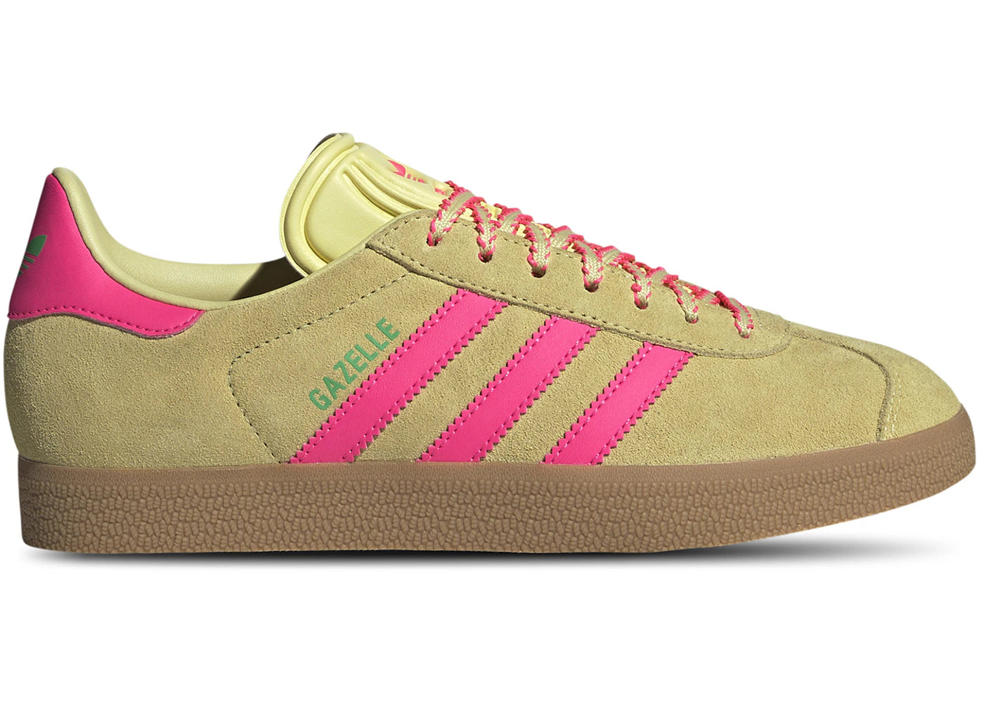 Adidas Gazelle Powder Yellow Lucid Pink