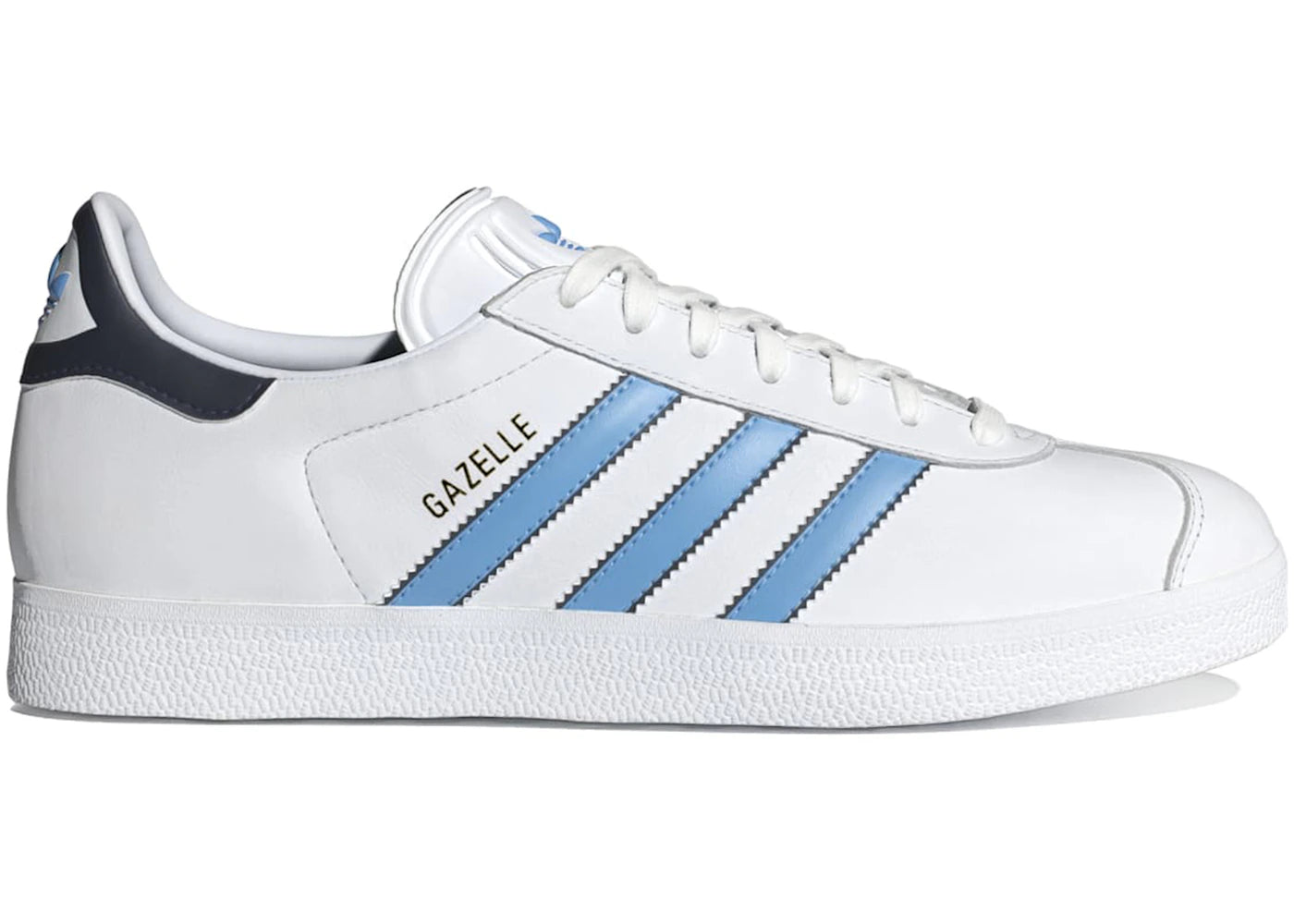Adidas Gazelle White Semi Blue Burst